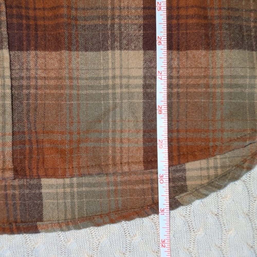 🆕 Pendleton Canyon Umatillo 100% Wool L Western Shirt L Rust Taupe Brown Plaid - Picture 10 of 15